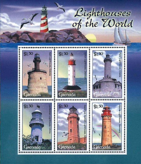 Lighthouses 2001 Grenada block 2