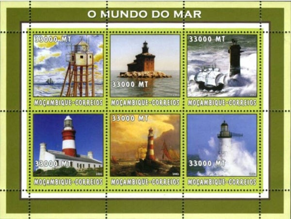 Lighthouses 2002 Mozambique block
