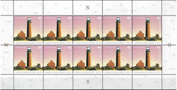 Lighthouses 2004 Germany Greifswalder Oie sheet