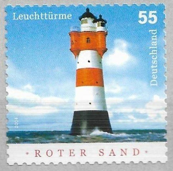 Lighthouses 2004 Germany Roter Sand stamp self adhesive