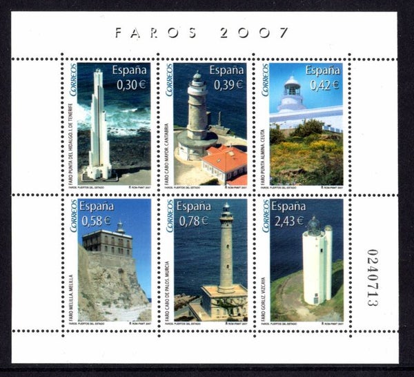 Lighthouses 2007 Spain block