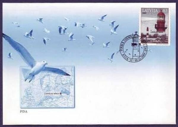 Lighthouses 2009 Latvia FDC