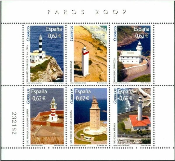 Lighthouses 2009 Spain block