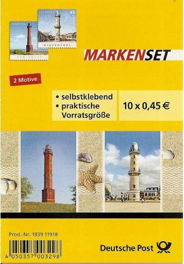 Lighthouses 2011 Germany booklet front