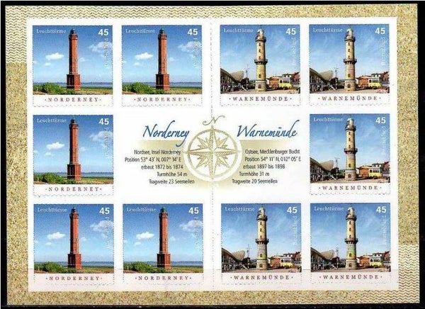 Lighthouses 2011 Germany booklet inside