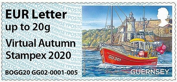 Lighthouses 2020 Guernsey Castle Breakwater ATM stamp 2