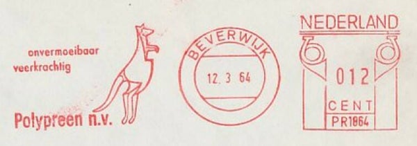 Animals 1964 Netherlands Kangaroos meter