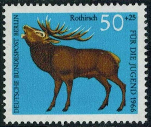 2106 Animals 1966 Germany Berlin Deer (Cervus elaphus) Red Deer serie