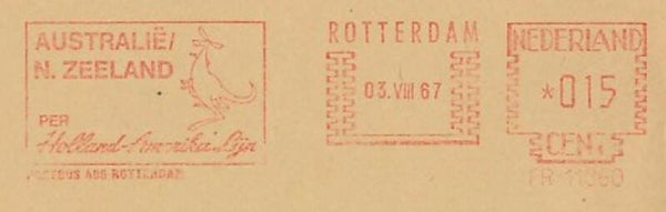 Animals 1967 Netherlands Kangaroos meter