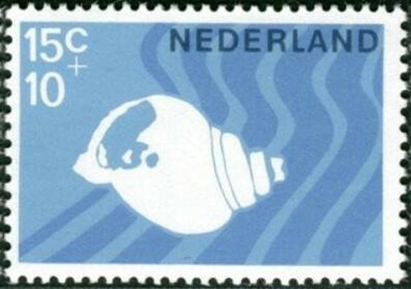 2106 Animals 1967 Netherlands Snails (Buccinum undatum) Common Whelk serie