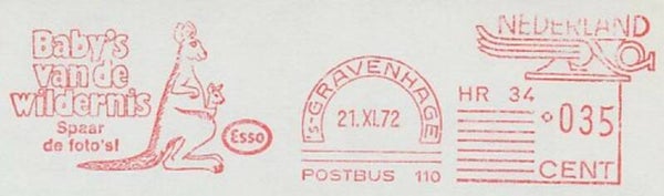 Animals 1972 Netherlands Kangaroos meter