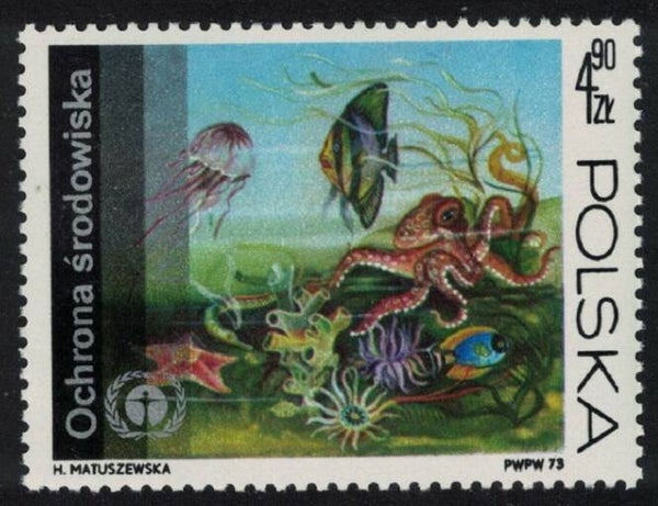 2106 Animals 1973 Poland Fish stamp