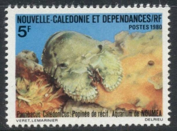 2106 Animals 1980 New Caledonia Lobsters (Parribacus caledonicus) stamp