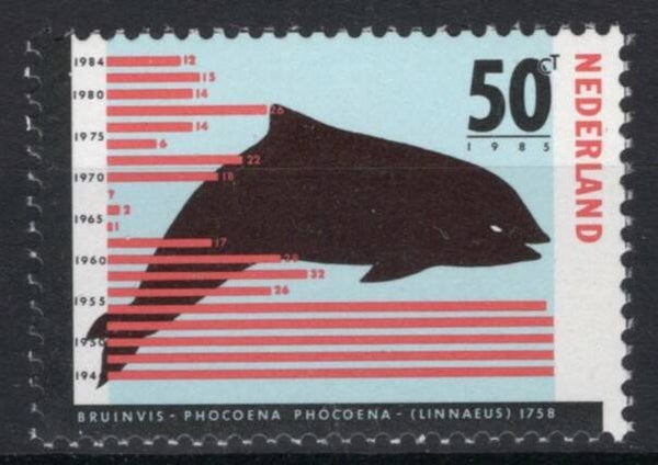 2106 Animals 1985 Netherlands (Phocoena phocoena) Harbour Porpoise serie