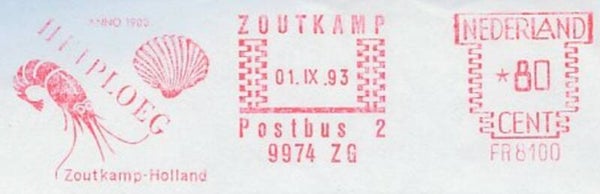 2106 Animals 1993 Netherlands Shrimp meter
