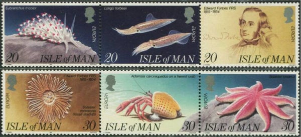 2106 Animals 1994 Isle of Man Sea Snugs (Eubranchus tricolor) Painted Balloon Aeolis serie