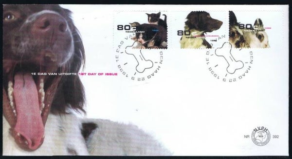 Animals 1998 Netherlands Dogs FDC