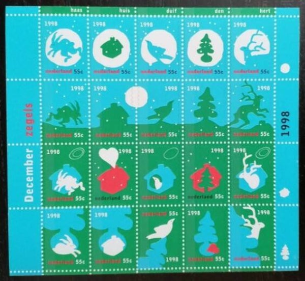 2106 Animals 1998 Netherlands sheet
