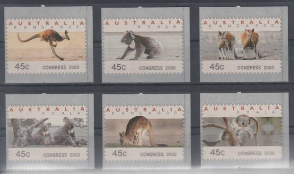 2106 Animals 2000 Australia Kangaroos ATM serie congress 2000