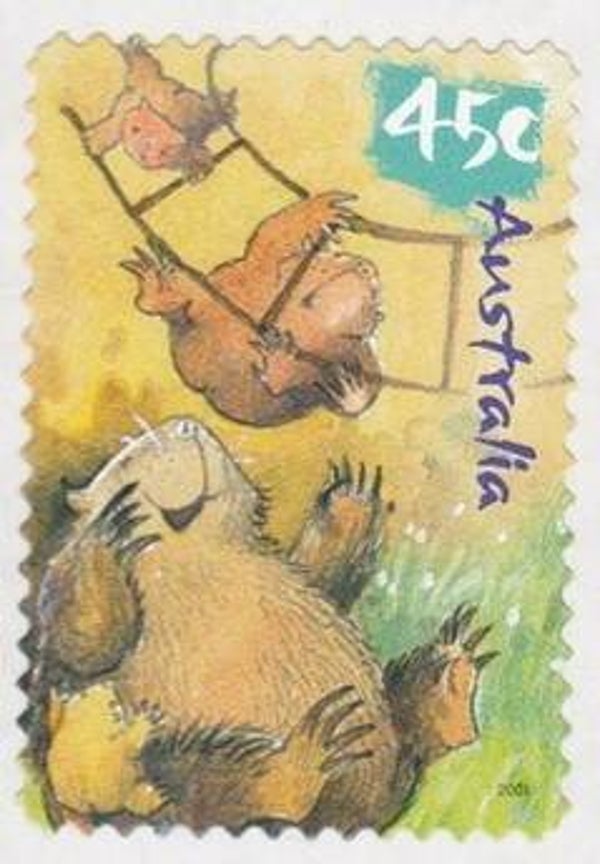 2106 Animals 2001 Australia Wombat stamp