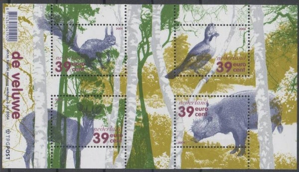 2106 Animals 2004 Netherlands souvenir (Sus scofa) Wild Boar sheet