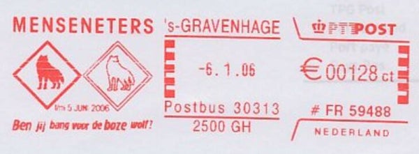 2106 Animals 2006 Netherlands (Canis lupus) Wolf meter