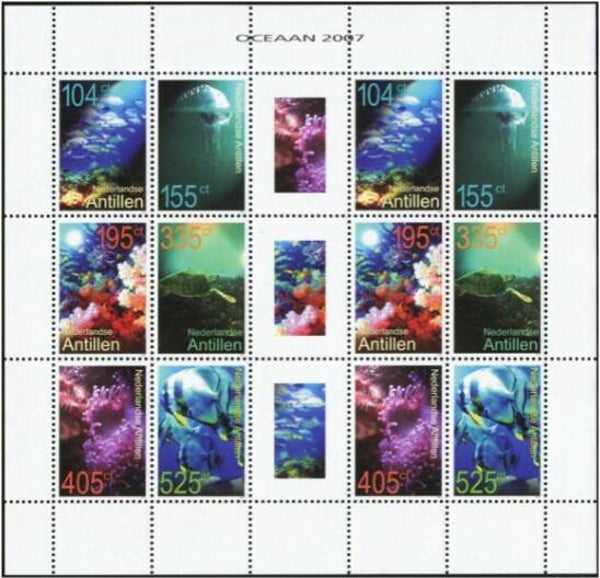 2106 Animals 2007 Netherlands Antilles Marine Life sheet