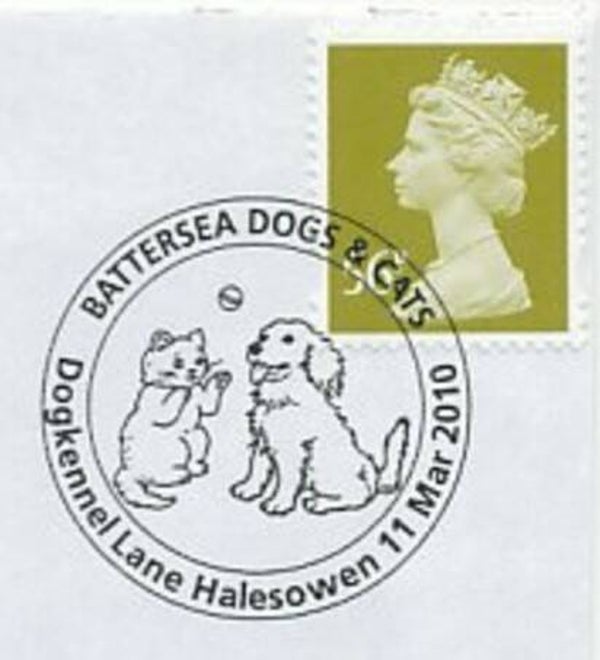 Animals 2010 Great Britain Cats postmark 2