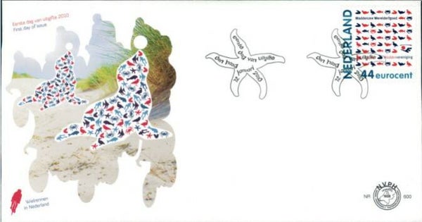 2106 Animals 2010 Netherlands Seals FDC