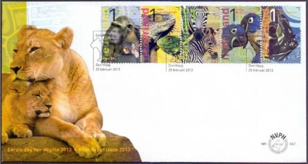 2106 Animals 2013 Netherlands FDC 2