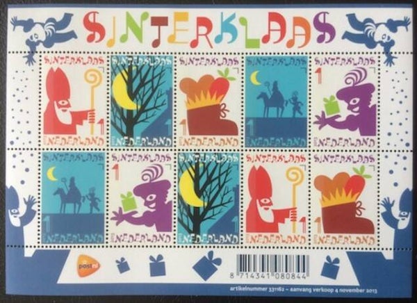 Animals 2013 Netherlands Sinterklaas Horses sheet