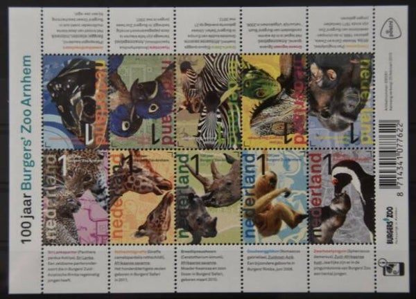 2106 Animals 2013 Netherlands sheet
