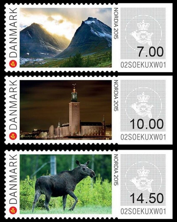 2106 Animals 2015 Denmark ATM serie self adhesive