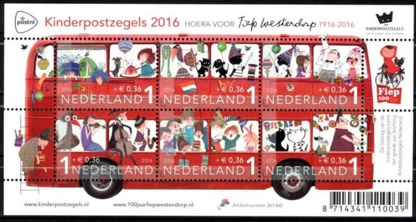 Animals 2016 Netherlands Cats souvenir sheet