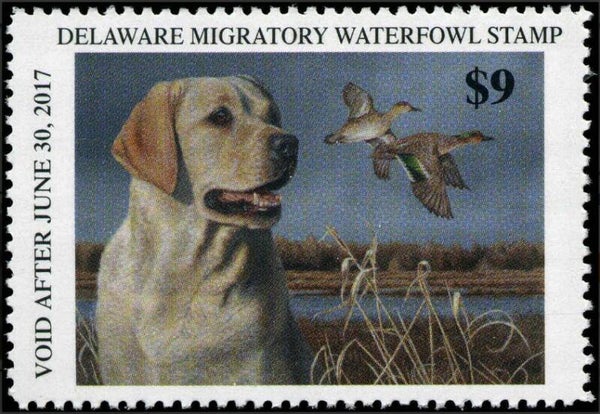 2106 Animals 2016 USA Delaware Dogs Labrador waterfowl stamp