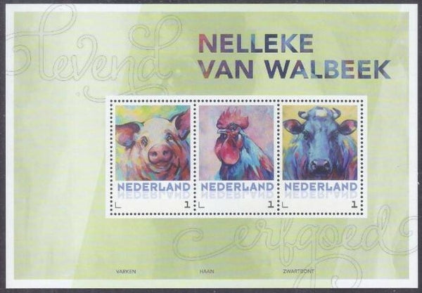 2106 Animals 2017 Netherlands Farm souvenir sheet 1