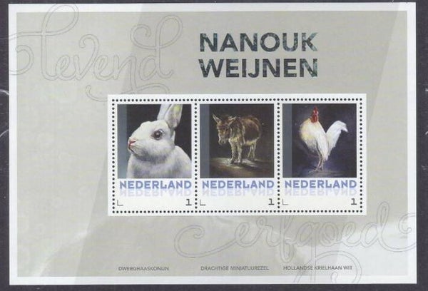 2106 Animals 2017 Netherlands Farm souvenir sheet 3