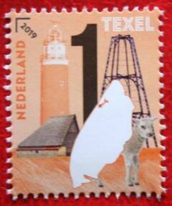 Animals 2019 Netherlands (Ovis aries) sheep stamp