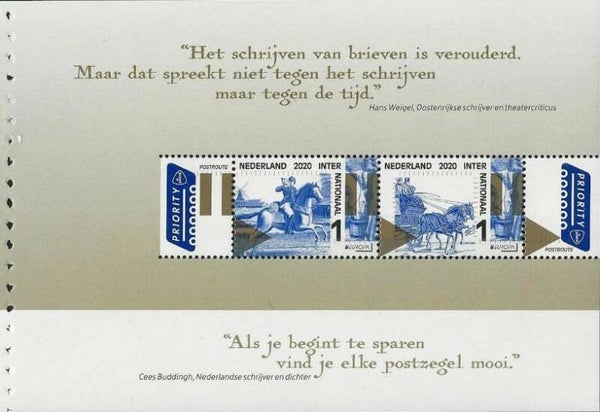 Animals 2020 Netherlands Horses prestige booklet pane 3