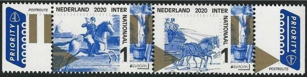 Animals 2020 Netherlands Horses strip of 2