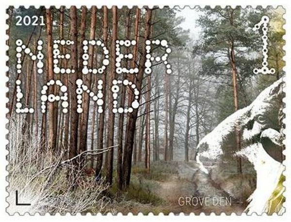 2106 Animals 2021 Netherlands Sheep (Ovis orientalis aries) Breed Drenthe Heath Sheep stamp