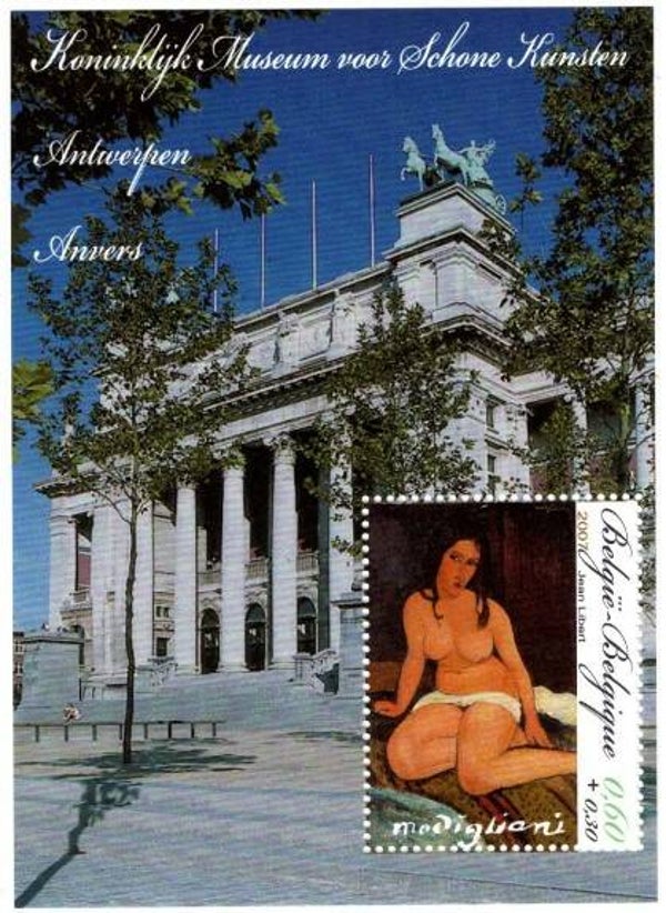 2106 Arts 2007 Belgium Painting Modiguani block