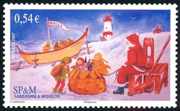 2106 Christmas 2007 St Pierre & Miquelon stamp