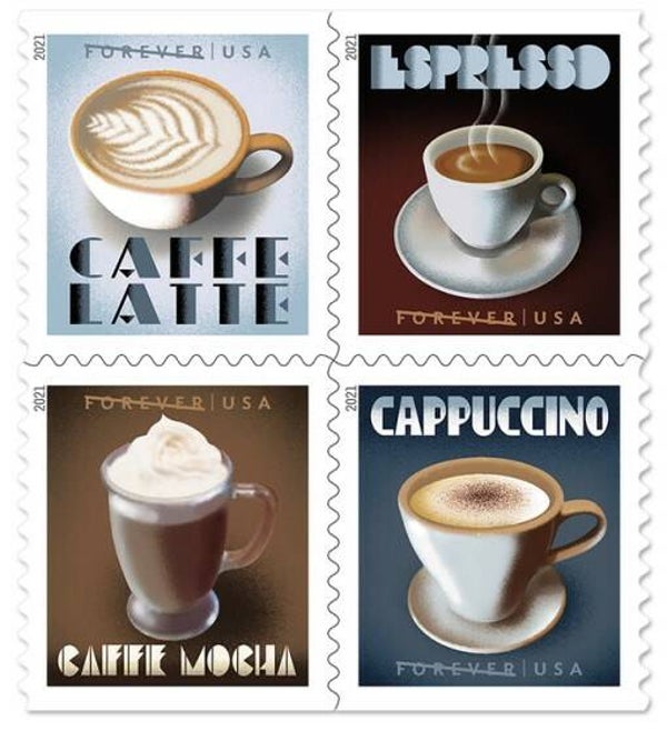 2106 Drinks 2021 USA Coffee block of 4