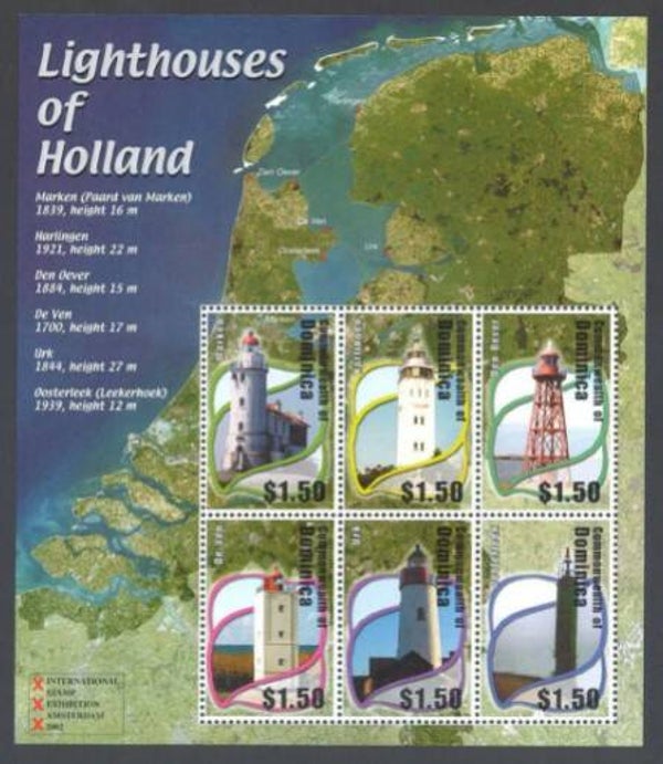 2106 Geodesy 2002 Dominica Cartography Maps Charts souvenir sheet