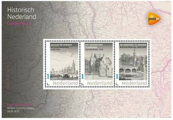 2106 Geodesy 2021 Netherlands Cartography Gelderland minature sheet