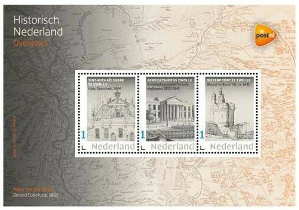 2106 Geodesy 2021 Netherlands Cartography Overijssel minature sheet