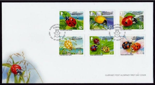 2106 Insects 2014 Alderney Ladybirds FDC
