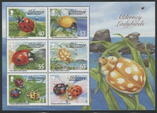 2106 Insects 2014 Alderney Ladybirds miniature sheet