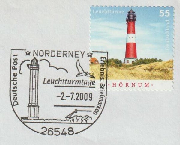 Lighthouses 2009 Germany Norderney postmark